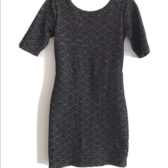 Free People | Lady Pucker Dress Womens XS Black Mini Open Scoop Back Boatneck - Picture 3 of 8